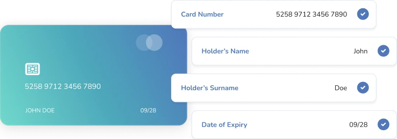 Credit Card Scan - Data Extraction